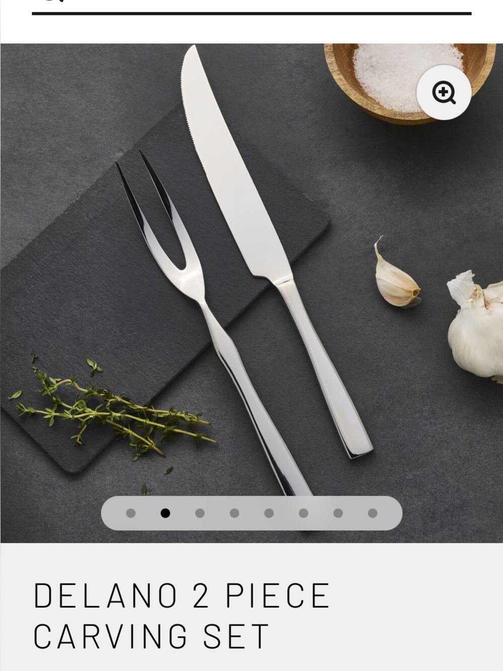🍉 MIKASA DELANO 2 PIECE
CARVING SET